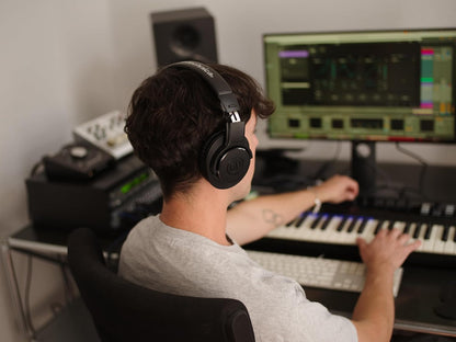 Audio-Technica ATH-M20x Professional Studio Monitor Headphones | 40mm Drivers, Closed-Back Design, 47 Ohm & 3m Cable