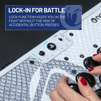 Nacon Daija Arcade Fight Stick Officially Licensed for PlayStation - PS5, PS4 & Windows 10/11 PC - Sanwa Joystick & Action Buttons, Customizable Front Plate, 3-Meter Cable