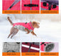 Warm Dog Winter Coat, Waterproof Dog Jacket with Built-In Harness, Reflective Fleece Vest, X-Small, Neon Pink