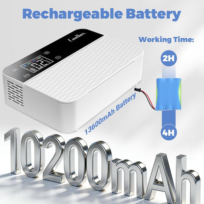 Portable Insulin Cooler Travel Case TSA Approved, Mini Insulin Fridge Box, Portable Insulin Refrigerator, Diabetic Insulin Cooler, Temperature Control LED Display, Rechargeable Battery