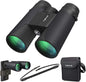 Kylietech 12x42 Binoculars, BAK4 Prism & FMC Multicoated Lens, Waterproof Fogproof Hunting Binoculars with Smartphone Adapter & Tripod Mount