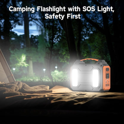 Portable Power Station 300W,110V Solar Generator 280Wh(without Solar Panel) 120V Portable Power Bank with AC Outlet Pure Sine Wave, DC, USB QC3.0, External Battery Power Pack for Camping RV Outdoor Use