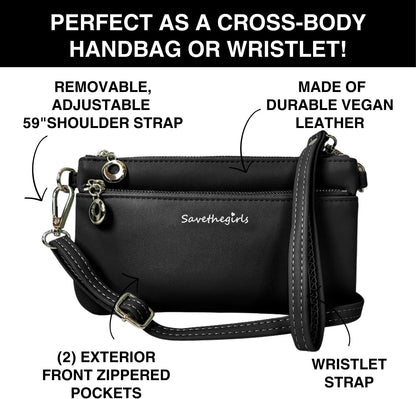 Save the Girls Cell Phone Purse - Touch Screen Women’s Crossbody Bag - Clutch Purses for Women (Bella)