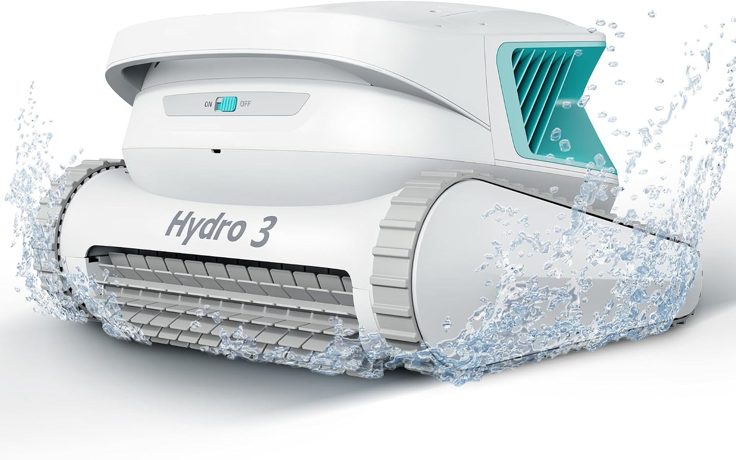 Hydro 3 Cordless Pool Vacuum, 5070 GPH Robotic Pool Cleaner with 200-Minute Runtime, Wall-to-Waterline Cleaning, 4.1L Filter Basket for Above Ground Pools, Green
