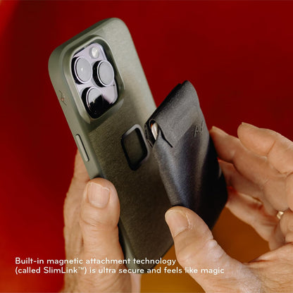 Peak Design Mobile Stand Wallet, Sage, Slim Profile, On-Demand Stand, Weatherproof Nylon Fabric, Connects to Mobile Cases, MagSafe Compatible, for iPhone, Samsung and Google Phones