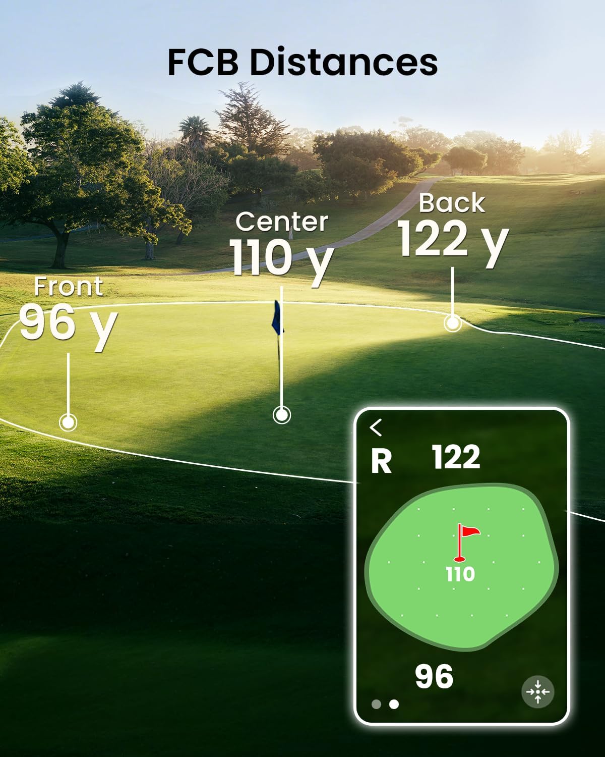MiLESEEY GeneSonic Pro Golf GPS Speaker with 43K+ Courses No-Subscription Detachable GPS Handheld Rangefinder, MagLock, Color Touchscreen, Visual & Audible Yards, Layup/FCB/Hazard, 15H Battery, IP67