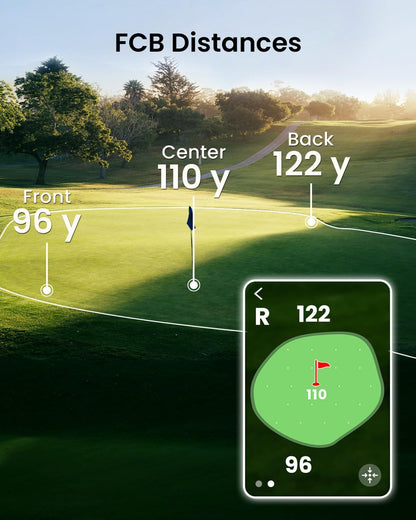MiLESEEY GeneSonic Pro Golf GPS Speaker with 43K+ Courses No-Subscription Detachable GPS Handheld Rangefinder, MagLock, Color Touchscreen, Visual & Audible Yards, Layup/FCB/Hazard, 15H Battery, IP67
