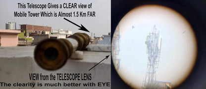 ALADEAN Scout Regiment Brass Telescope 19", London 1940 Antique Replica Spyglass, 20x Magnification DF Lens, Handheld Vintage Brass Telescope with Leather Case