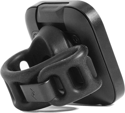 Peak Design Mobile Universal Bar Mount | Magnetic Smartphone Handlebar Holder for Bikes, Scooters, Strollers & Golf Carts, SlimLink Technology, Tool-Free Silicone Band, Adjustable 32-Position Mount, Black