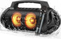 W-KING Portable Bluetooth Speaker with Wireless Microphone, Loud Karaoke 120W Peak 70W RMS Waterproof Outdoor Bluetooth Speakers, 110dB Bass Up, 42H/BT5.4/DSP/RGB, Stereo Pairing for Camping/Beach