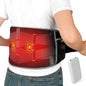 Comfytemp Cordless Heating Pad with Massager for Back, Portable Heated Belt with 3 Heat Levels and 3 Vibration Modes, 5000mAh Rechargeable Battery, Up to 58-Inch Waist, Black