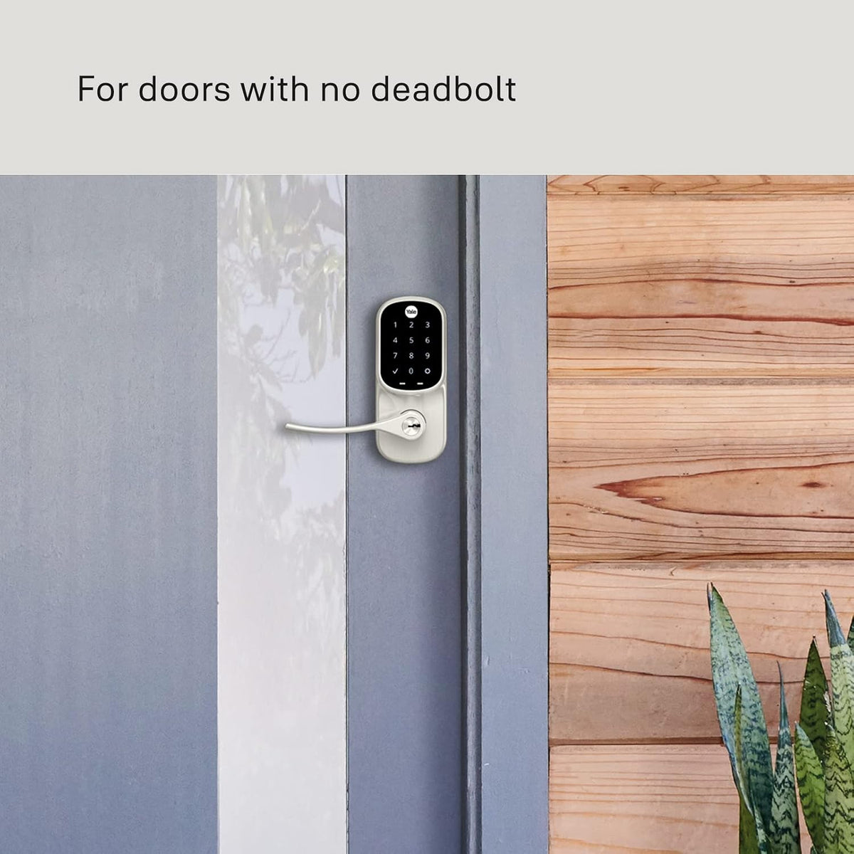 Yale Assure Lever Touchscreen Smart Lock with Wi-Fi, Satin Nickel Auto-Lock and Unlock, Wi-Fi Included, Share Access Codes, Only Compatible in the US and Canada
