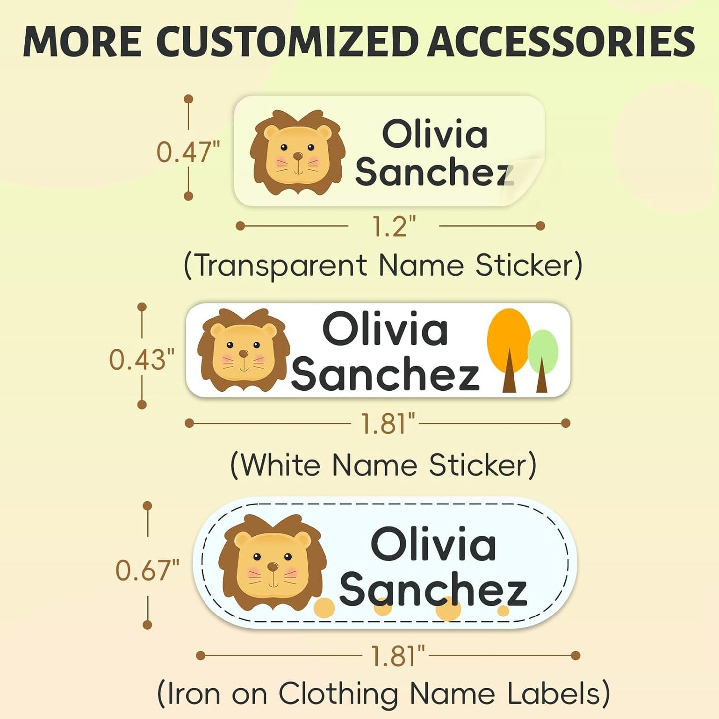 SUPHELPU Personalized Kids Name Stamp Dual-Color Ink