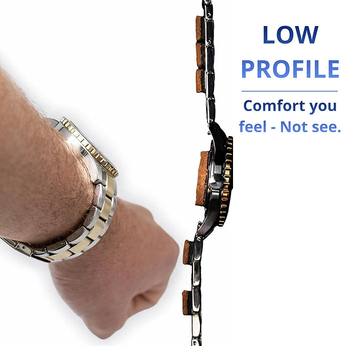 Linx Watch Accessories Watch Adjustment Cushions, Adhesive Leather Cushions for Watch Band Links, Clasp & Caseback, Custom Snug Fit for Metal Watch Bracelets