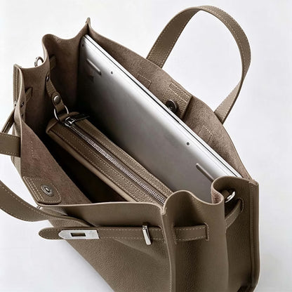 HyperionFlo Essentials Leather Totes Handbag, Shoulder Bag, Sling Crossbody Commuter Hobo Bag for Women