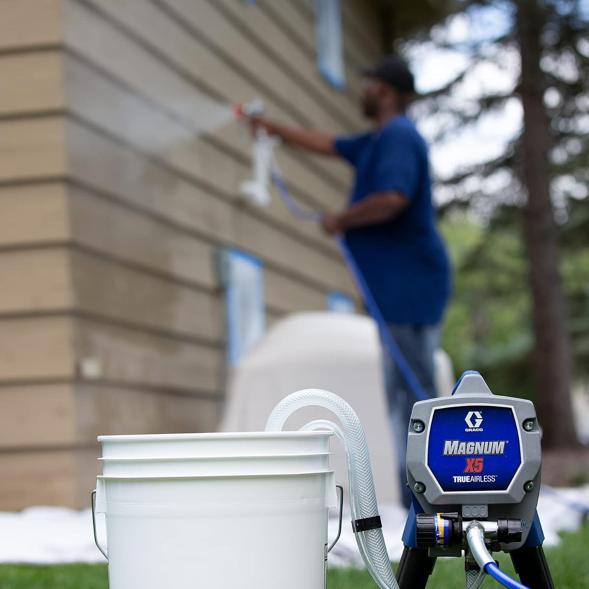 Graco Magnum X5 Airless Paint Sprayer, Interior & Exterior Model X5, 3000 PSI, Adjustable Pressure Control
