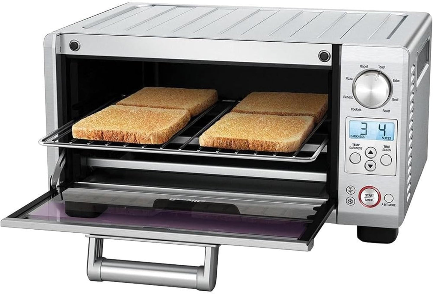 Breville BOV450XL Mini Smart Oven, Brushed Stainless Steel Evenly bake, toast, broil and more with this versatile, space-saving countertop oven and toaster with 8 cooking functions