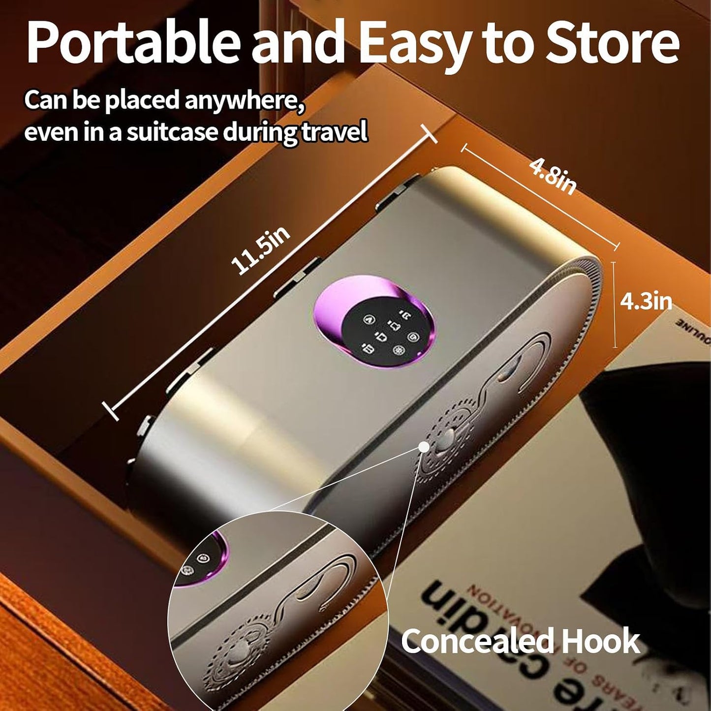 Portable Clothes Dryer, Mini Portable Dryer Machine with Remote Control and Dry Bag, 3 Modes, Time Setting, for Home, Travel, RV, Apartment, Bathroom and Small Spaces