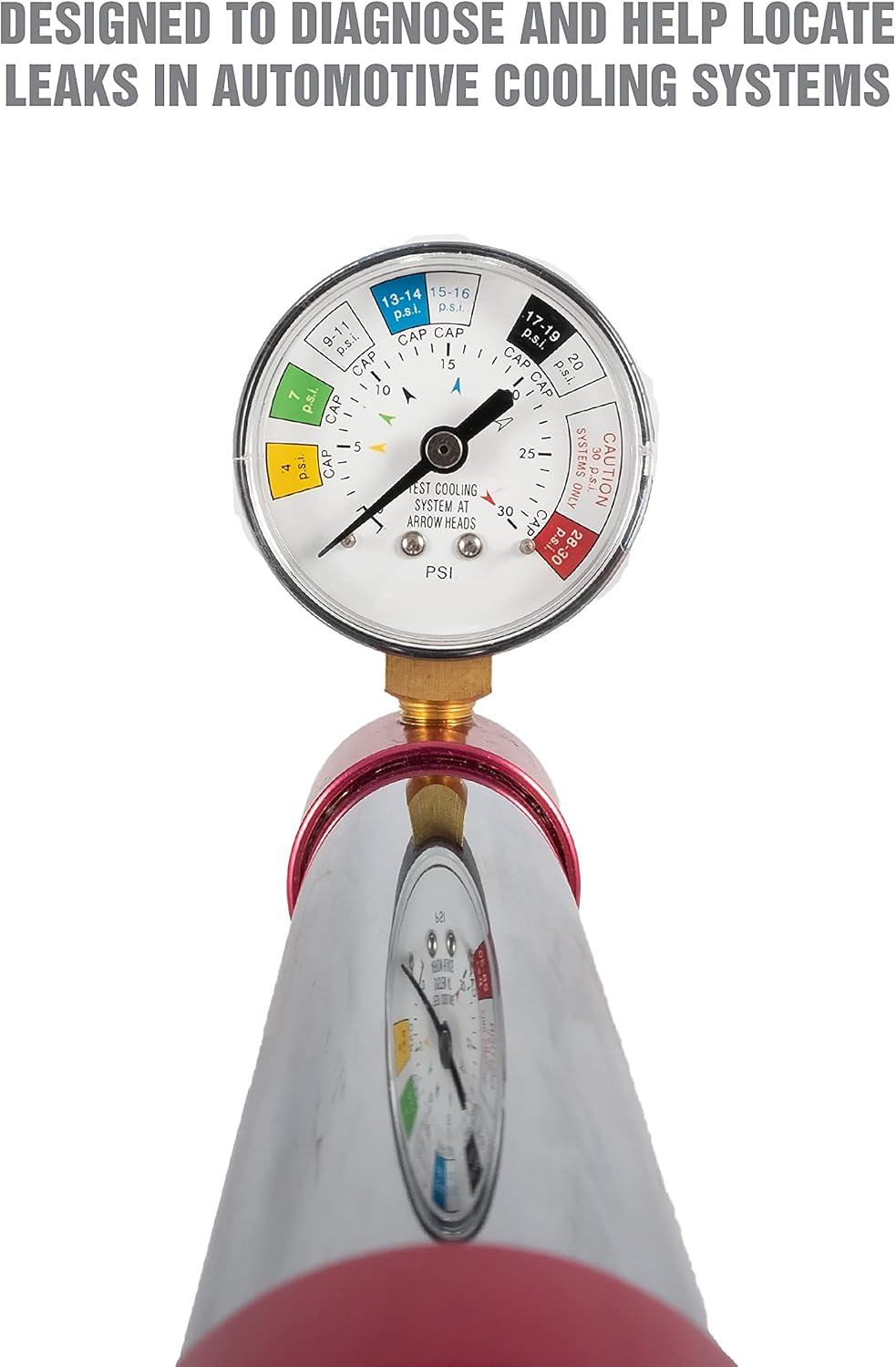 OEMTOOLS 27069 Cooling System Pressure Test Pump for Most Cooling Systems Cooling System Pressure Tester w/ Storage Case, Easy Lever Style Pressure Relief Valve, Works Most Cooling System Adapters