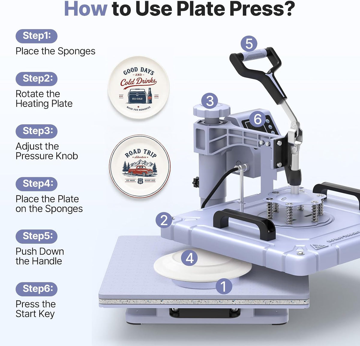 Slendor 15x15 inch 8 in 1 Swing Away Heat Press Machine for T Shirts Expand DIY creations with 8-in-1 press for T-shirts, tumblers, mugs, hats & gifts for small businesses
