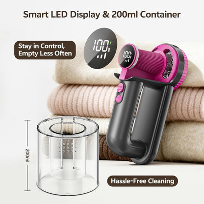 Wauvmoss Rechargeable Fabric Shaver 2-in-1 Lint Remover