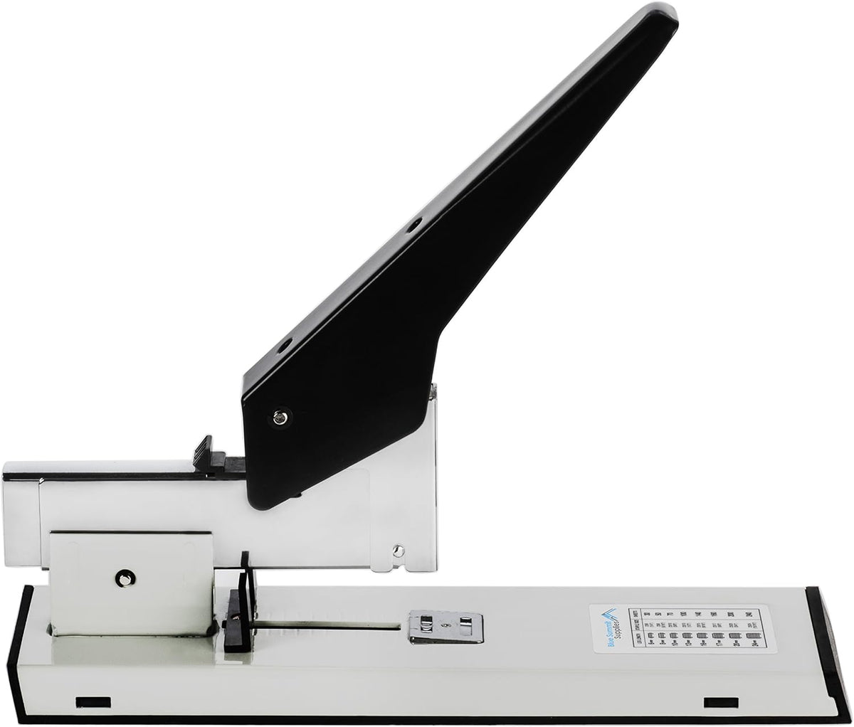 Blue Summit Supplies Heavy Duty Stapler, 200 Sheet Capacity, 2000 Staples All Metal Full Strip Stapler, Multiple Staple Sizes, for Thick Reports, High-Volume Office and Classroom Use