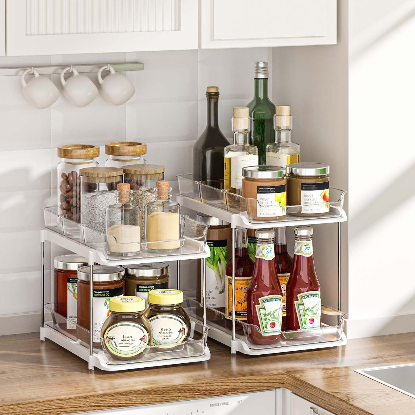 Delamu 2-Tier Under Sink Organizer 2 Pack