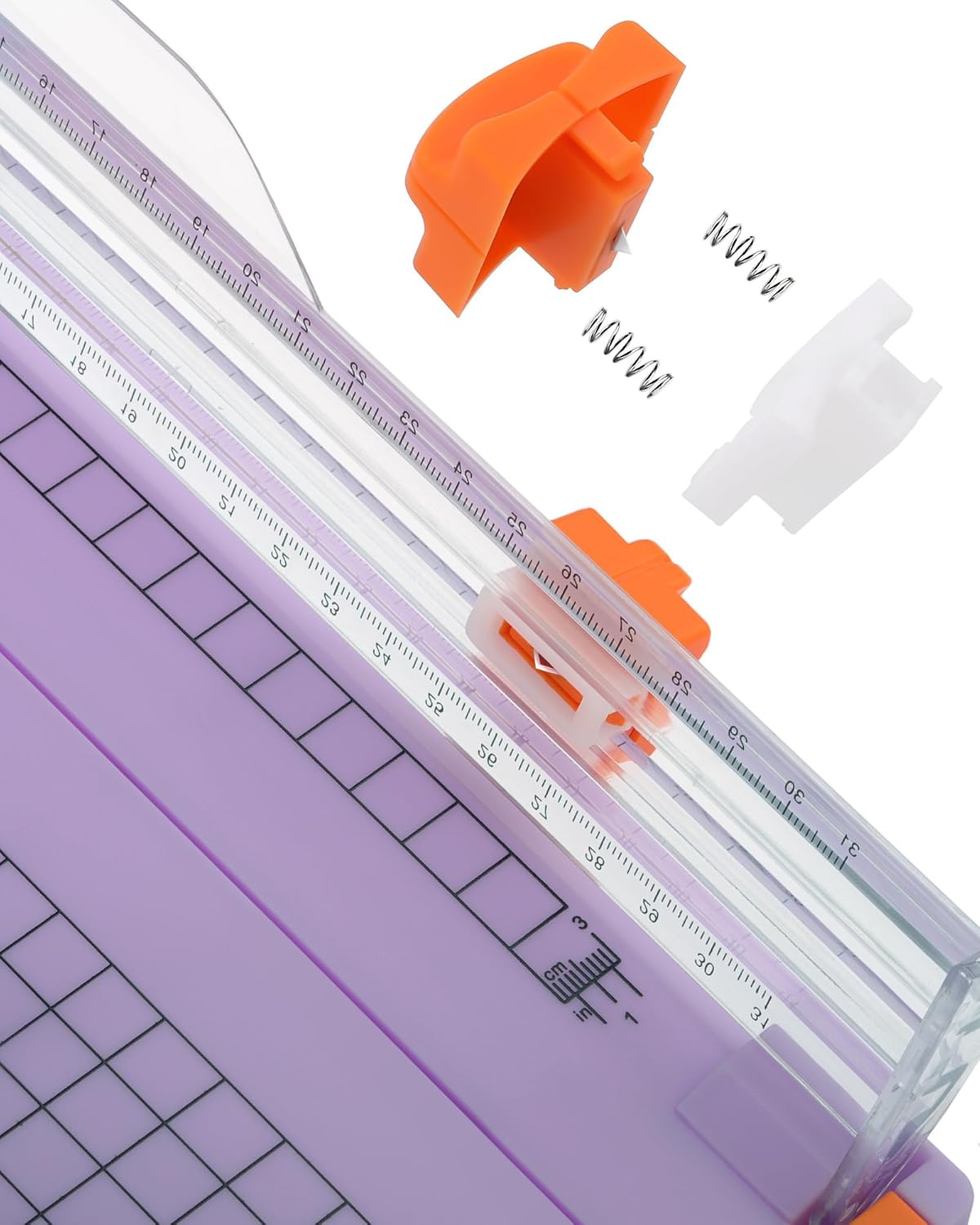 Firbon A4 Paper Cutter, 12 Inch Paper Trimmer with Extended Ruler, Titanium Blade, 12 Sheet Capacity, Light Purple