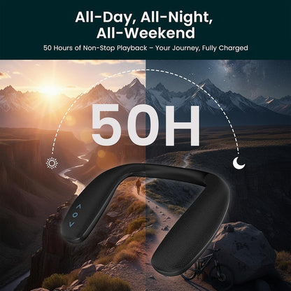 HomeSpot JY538 Bluetooth Neckband Speaker | 3D Surround Sound, Auracast Receiver, aptX HD & 50-Hour Playtime