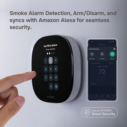 ecobee Smart Thermostat Premium - WiFi, Siri & Alexa Built-In, Smart Sensor