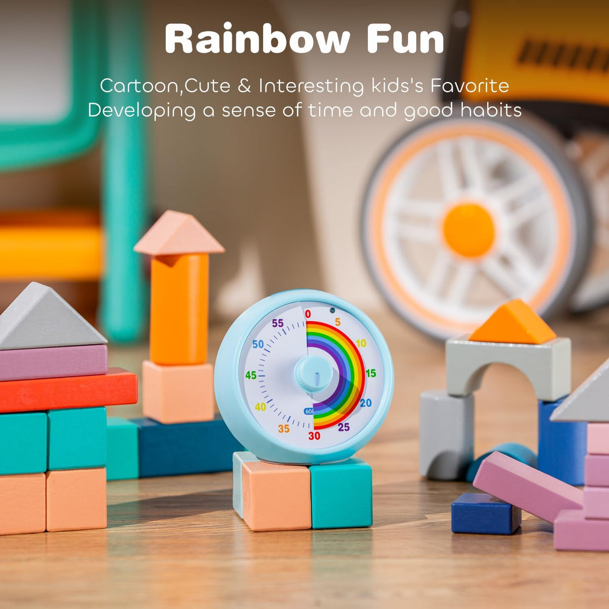 Kiecky Squirrel 60-Minute Visual Timer for Kids