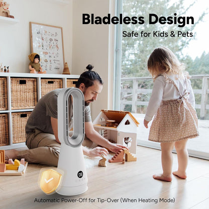 Bladeless Heater Fan with Air Purifier,22" 3-in-1 Fan Heater ComboFaryuan Bladeless Heater Fan with Air Purifier,22" 3-in-1 Fan Heater Combo