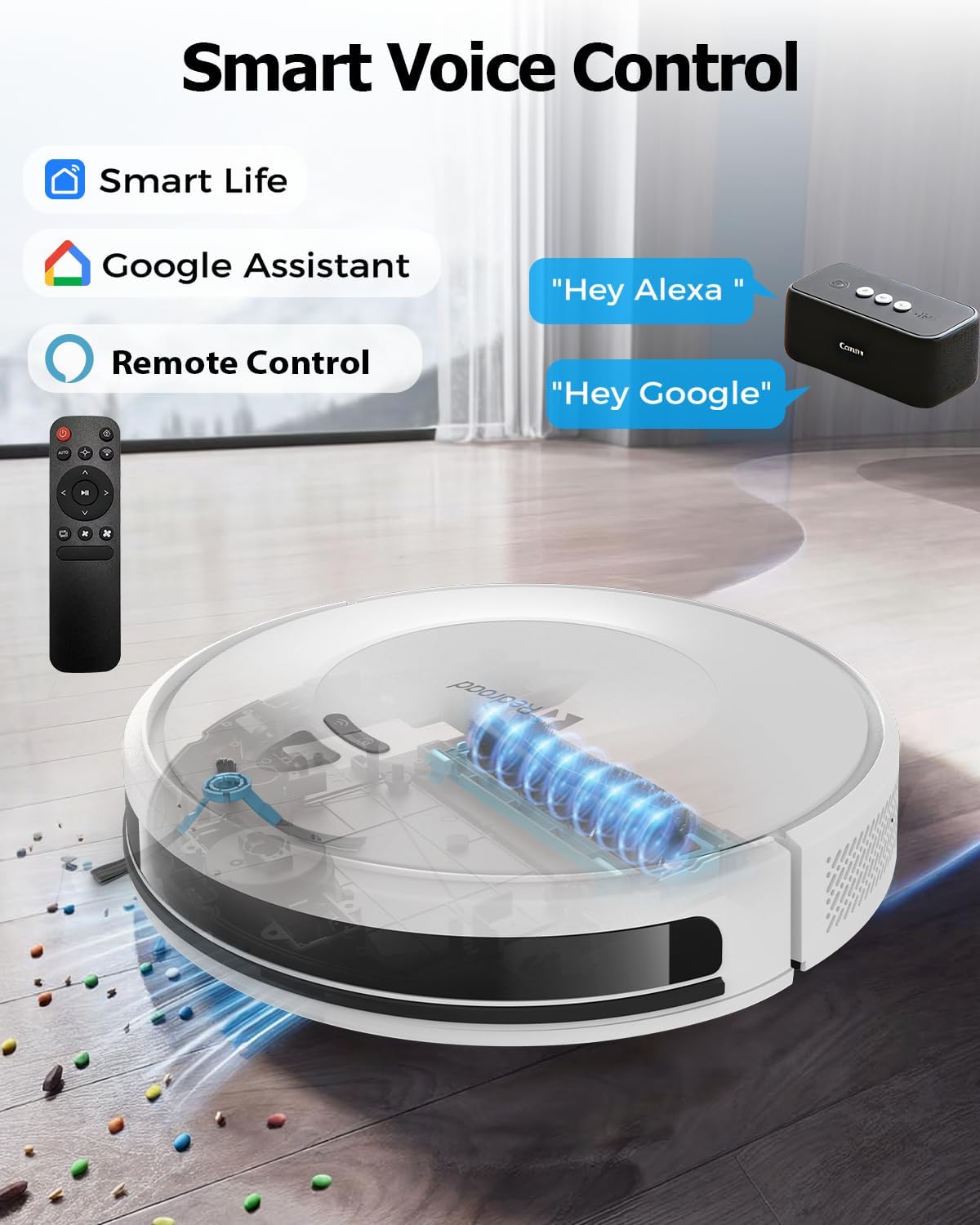 Robot Vacuums,10KPa Robotic Vacuum Cleaner with Mapping,Lidar Navigation&Obstacle Avoidance,150mins Robot Vacuum with App/Alexa/Remote,Tangle-Free Pet Hair,Self-Charging for Hard Floor/Carpet