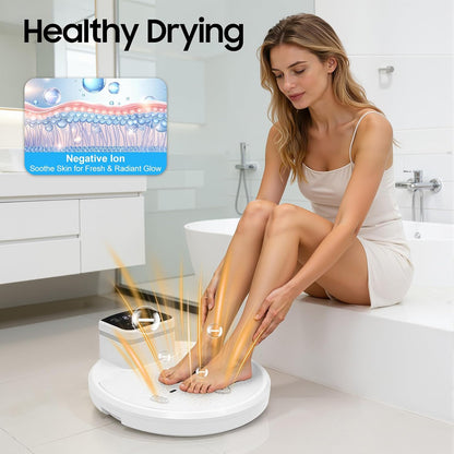 Full Body Dryer After Shower, 1400W Body Heater Blow Dryer 4-Speed Hands-Free Heater Blow Dryer Body Care Dryer with Non-Slip Platform Infrared Sensor for Adults Pregnant Women Bathroom Use