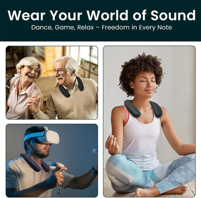 HomeSpot JY538 Bluetooth Neckband Speaker | 3D Surround Sound, Auracast Receiver, aptX HD & 50-Hour Playtime