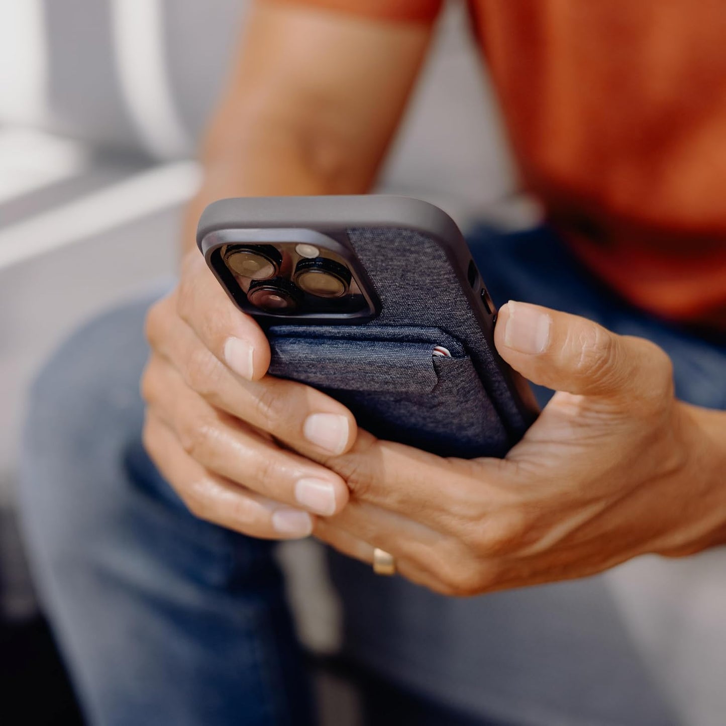 Peak Design Mobile Stand Wallet, Sage, Slim Profile, On-Demand Stand, Weatherproof Nylon Fabric, Connects to Mobile Cases, MagSafe Compatible, for iPhone, Samsung and Google Phones
