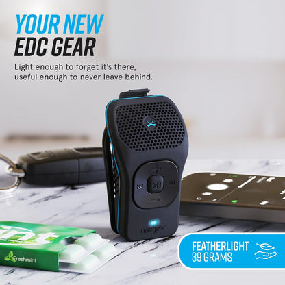 noxgear 39g Wearable Bluetooth Speaker | Mini Magnetic Clip-On Speaker with IPX7 Waterproof Design & 15-Hour Battery