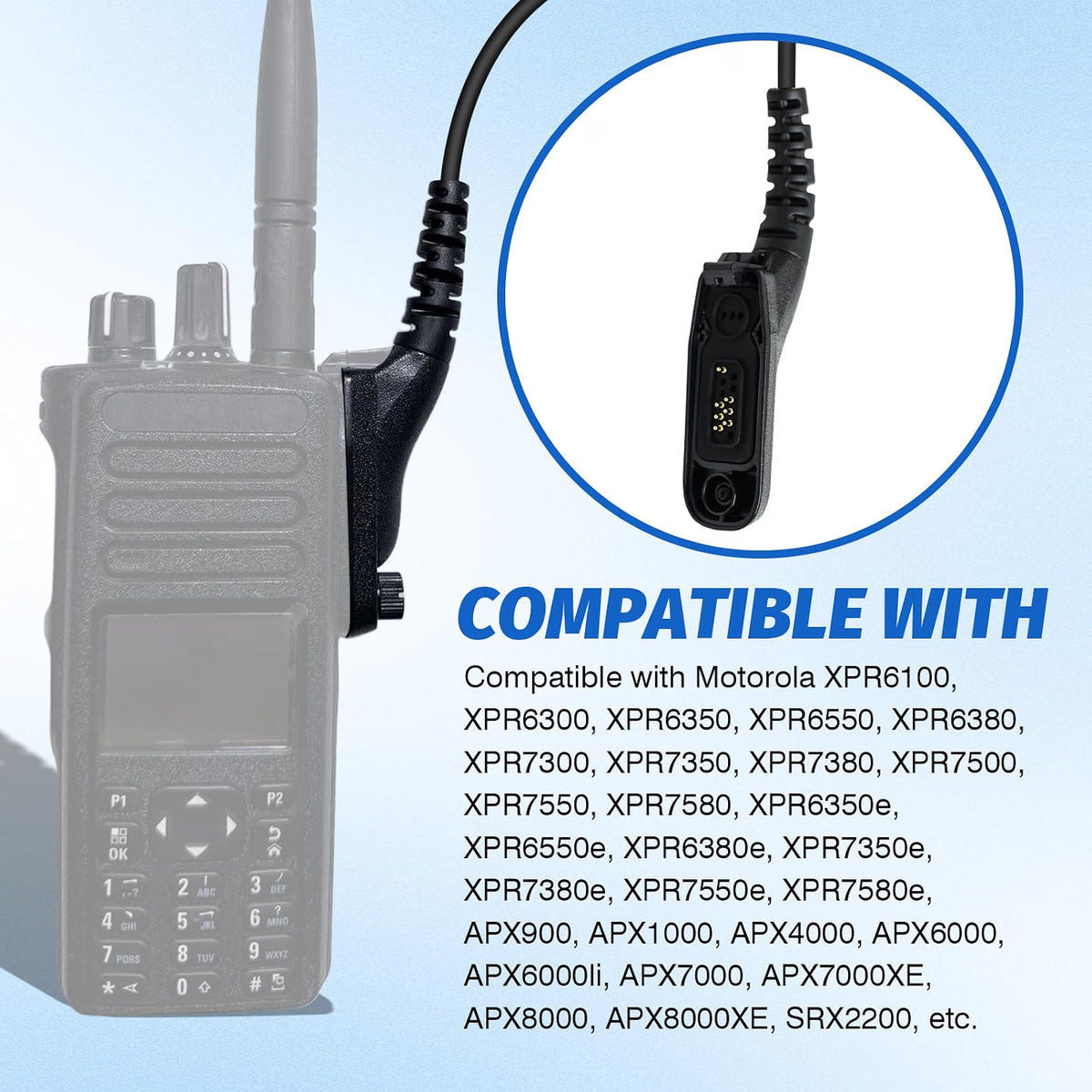 HyperionFlo Essentials Two-Way Radio Shoulder Microphone, Remote Speaker Microphone with 3.5mm Audio Jack, PTT Button, IP65 Water Resistance, Coffee