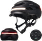 jarsh Commute Smart E-Bike Helmet with Lights, NTA-8776 Certified Electric Bike Helmet with 360° LED Lights, Turn Signals, Wireless Remote & Fidlock Buckle, Adult M 55–59cm, Black