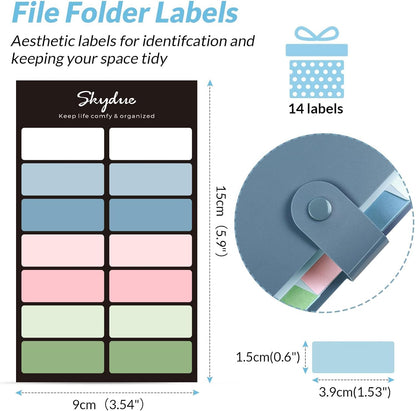 SKYDUE Expanding File Organizer 8-Pocket Accordion Folder
