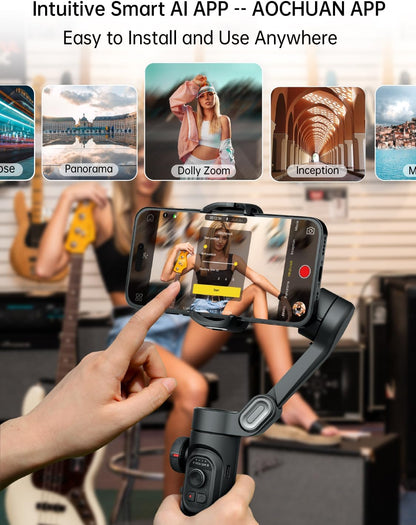 AOCHUAN Smart XE 3-Axis Phone Gimbal Stabilizer for iPhone