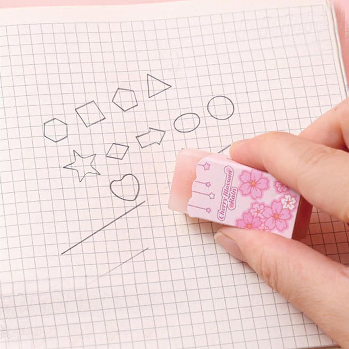MOZXIRZ 7-Piece Cute Pink Stationery Set