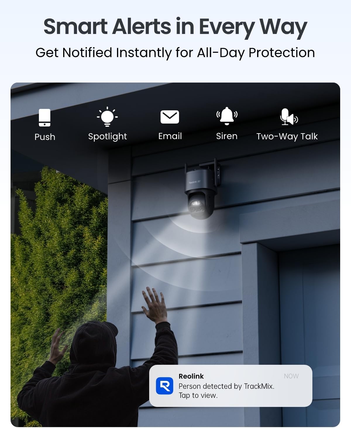 REOLINK TrackMix 4K Dual-Lens PTZ Solar Security Cameras Wireless Outdoor Auto Tracking, Color Night Vision, 360° Pan Tilt, 8X Hybrid Zoom, Smart AI Detection, No Subscriptions, Home Hub Compatible