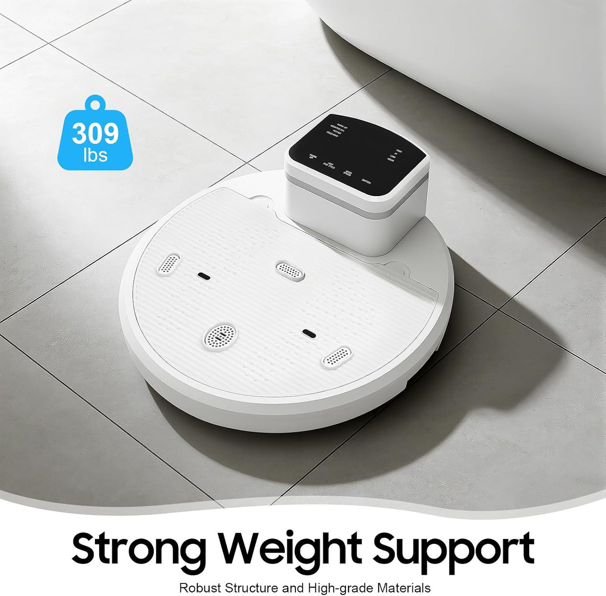 Full Body Dryer After Shower, 1400W Body Heater Blow Dryer 4-Speed Hands-Free Heater Blow Dryer Body Care Dryer with Non-Slip Platform Infrared Sensor for Adults Pregnant Women Bathroom Use