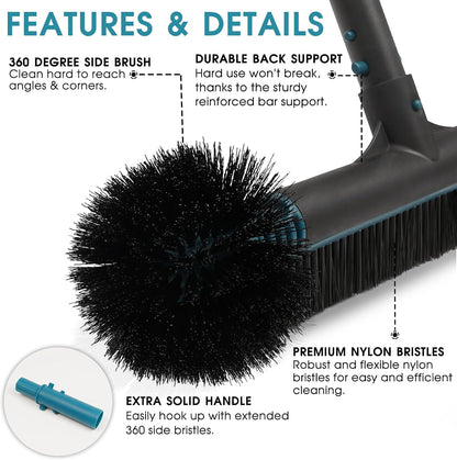 HyperionFlo Essentials 20-Inch 2-in-1 Pool Brush Head