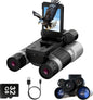 PGDLOF Night Vision Binoculars with Camera, 12x32 Digital Binoculars, 1080P Video, 7-Level IR Night Vision, BAK4 Prism, 32GB TF Card, Black