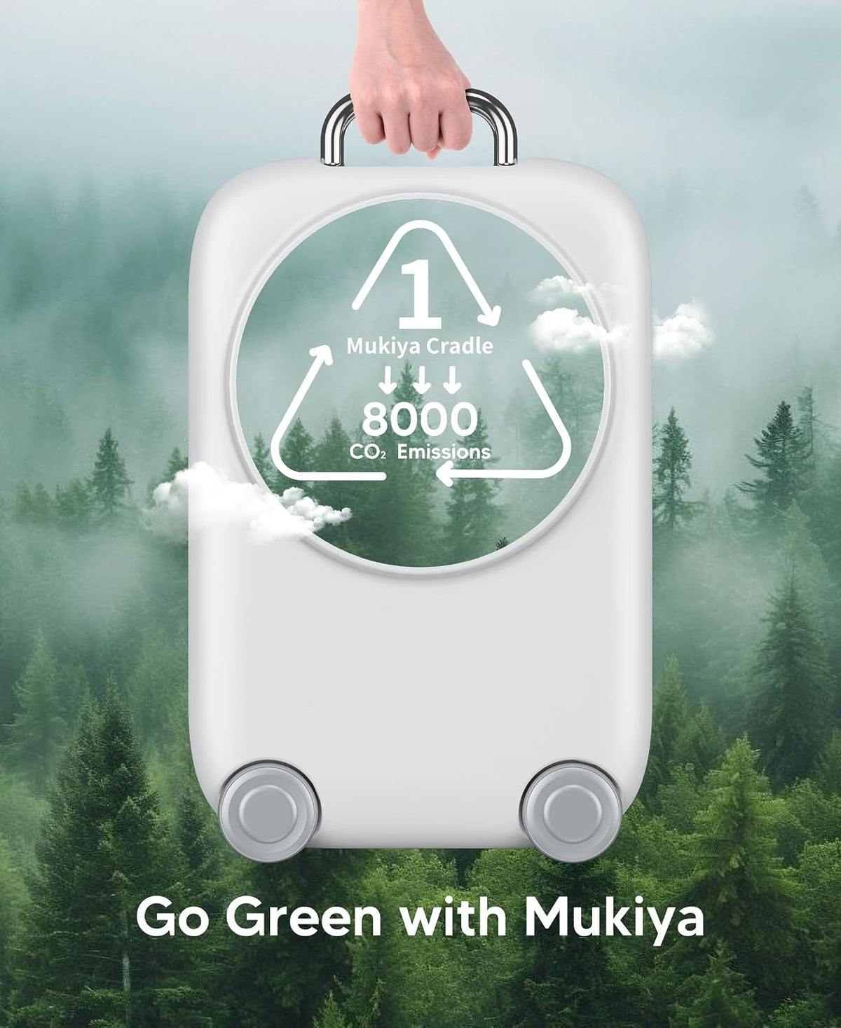 Mukiya PaktVault Traveling Fast Wireless Charging Station for iPhone Duo Magnetic 3 in 1 Phone Charger Stand for MagSafe-enabled iPhone 18-12 Series, Apple Watch&Air pods Pro(Non-Battery),WH
