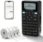SUPVAN E11 Keyboard & Bluetooth Label Maker | Rechargeable Thermal Printer with 4 Tapes, 30+ Fonts & 660+ Icons