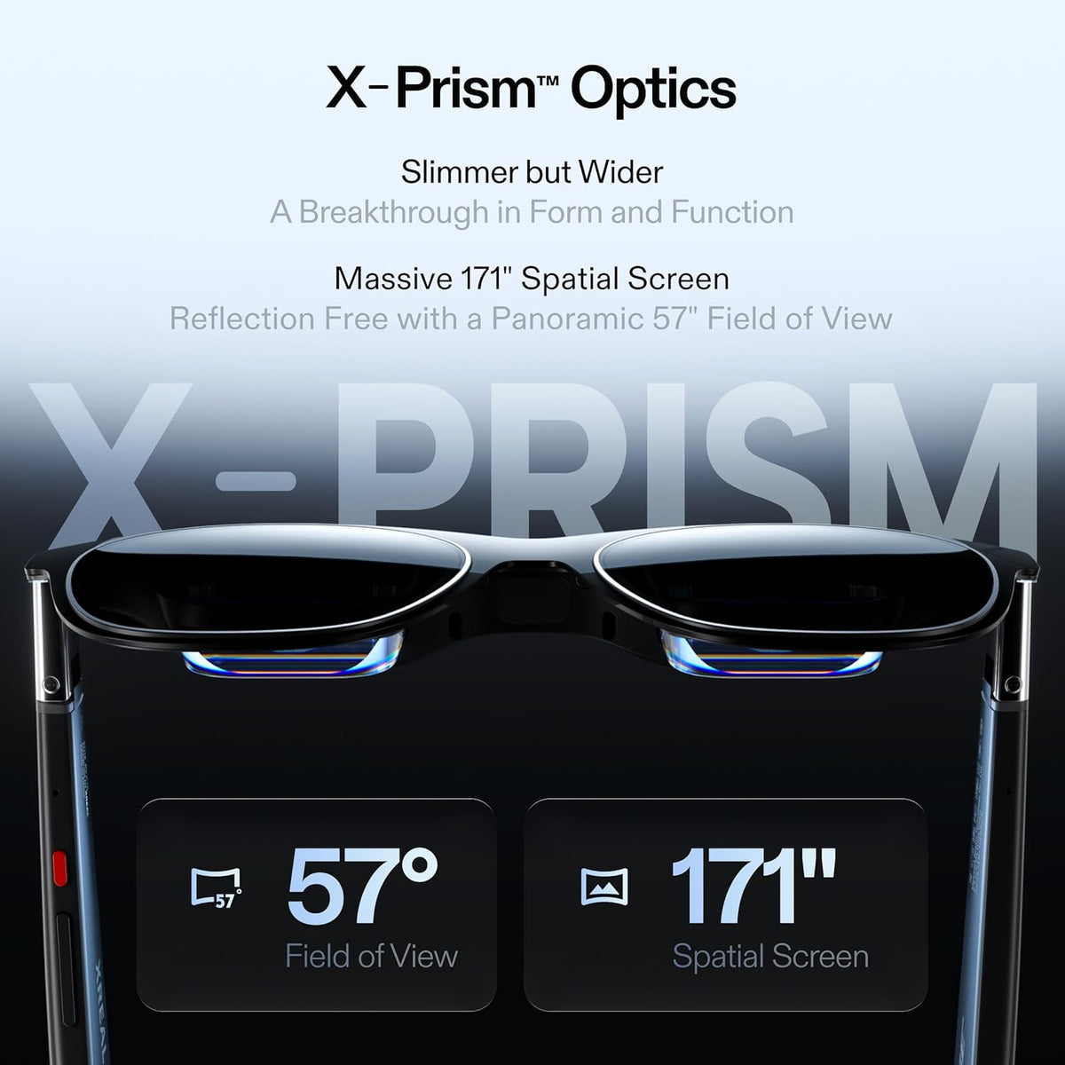 XREAL One Pro AR Glasses with X1 Chip, 171" 120Hz FHD Display, Native 3 DoF