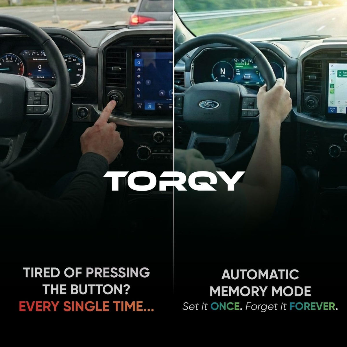 Torqy Auto Start Stop Eliminator for Ford F-150 2021-2026 - Plug & Play Autostop Eliminator Memory Module (Gasoline Models Only NOT for PowerBoost Hybrid) Essential 2025 2024 F150 Accessories